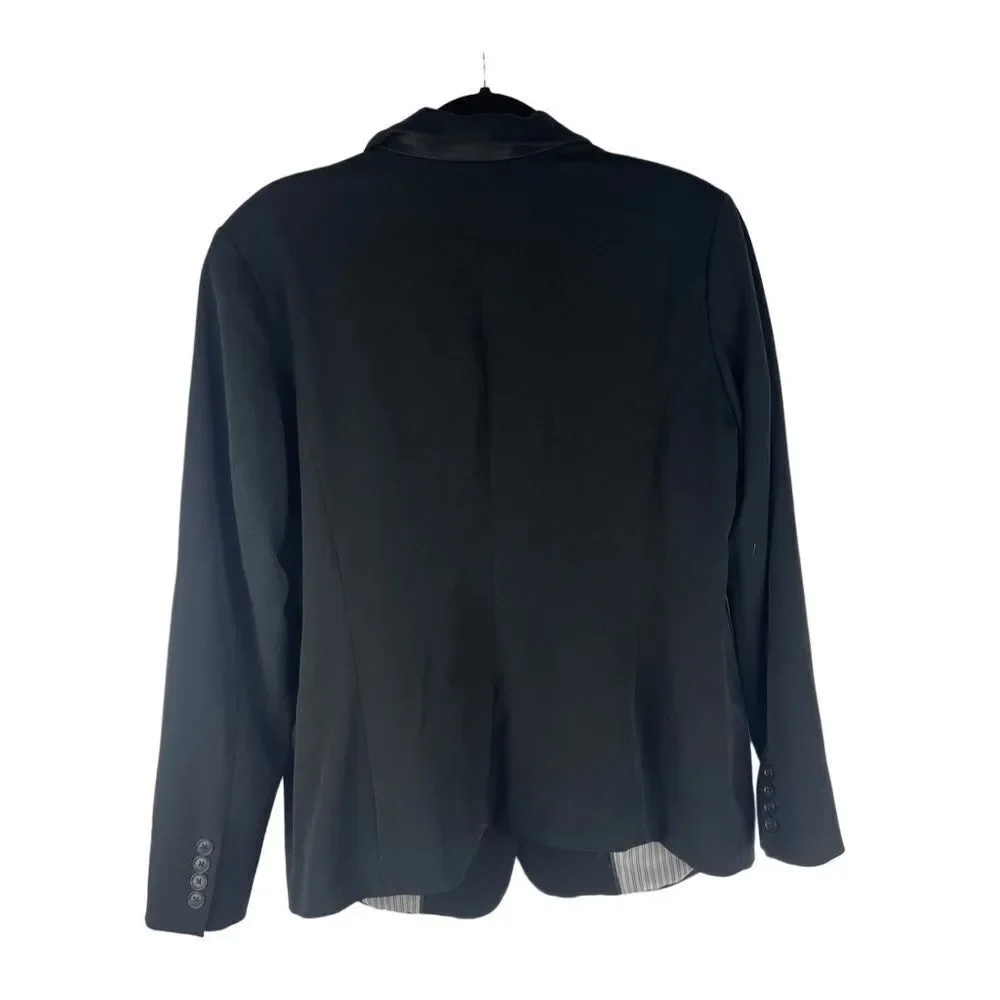 A New‎ Day Black One Button Blazer Women's Size 18 Classic Office Workwear 327 - Picture 3 of 10